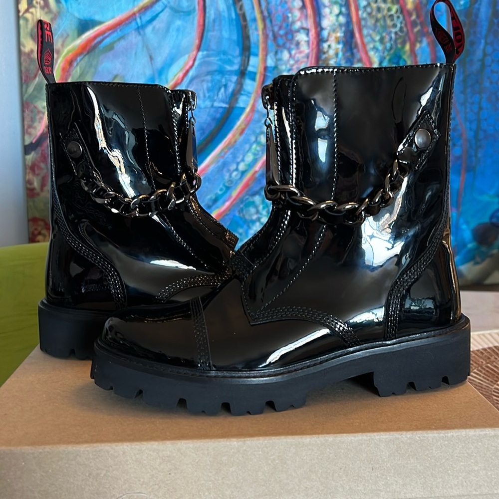 NWT Patent Leather Boots - Zadig & Voltaire